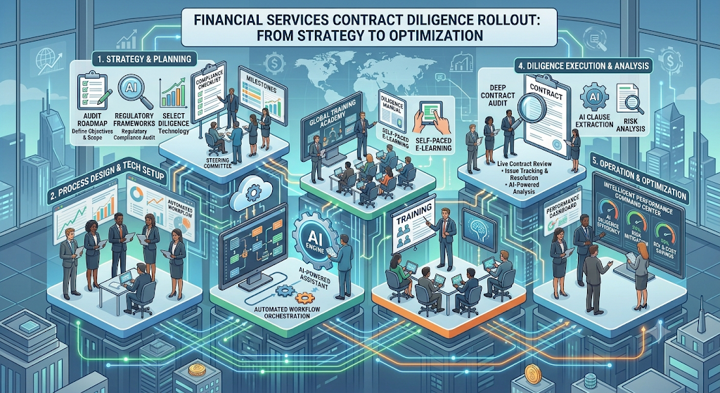Financial services contract diligence rollout case study